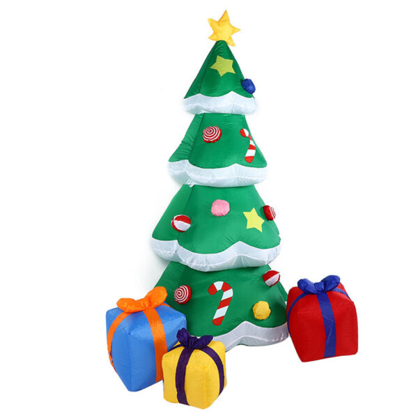 Christmas LED Lights Glowing Santa Tree Snowman Inflatable Doll Outdoor Yard Garden Decor - Image 10