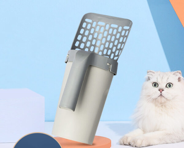 Storage Box Integrated Lazy Cat Litter Shovel Set - Image 3