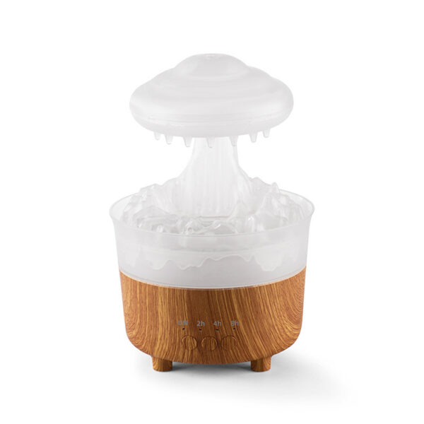 Rain Cloud Night Light Humidifier With Raining Water Drop Sound And 7 Color Led Light Essential Oil Diffuser Aromatherapy - Image 7