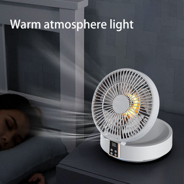Remote Control Portable Rechargeable Ceiling Usb Electric Folding Fan Night Light Air Cooler Home-appliance Home - Image 6