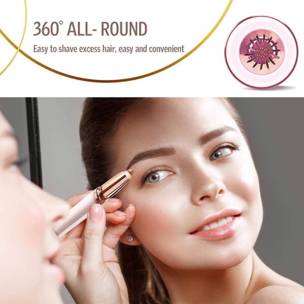 Eyebrow Epilator Maquiagem Profissional Completa Trymer Do Brwi Eye Brow Trimmer For Rasoir Visage Femme Make Up Eye Brow Shaper - Image 2