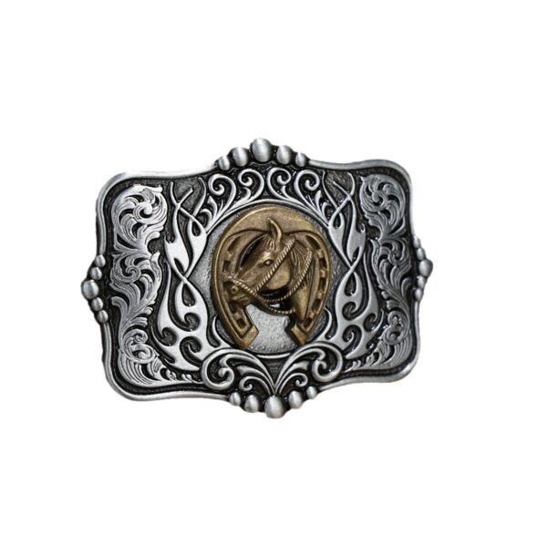 Men's Retro Tough Guy Punk Denim Belt Buckle - Image 5