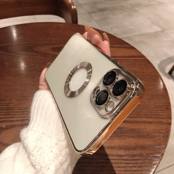 Phone Case With Camera Protector Advanced Electroplating Integrated With Lens Protector Phone Case For Iphone12 13promax Simple 11 Soft - Image 6