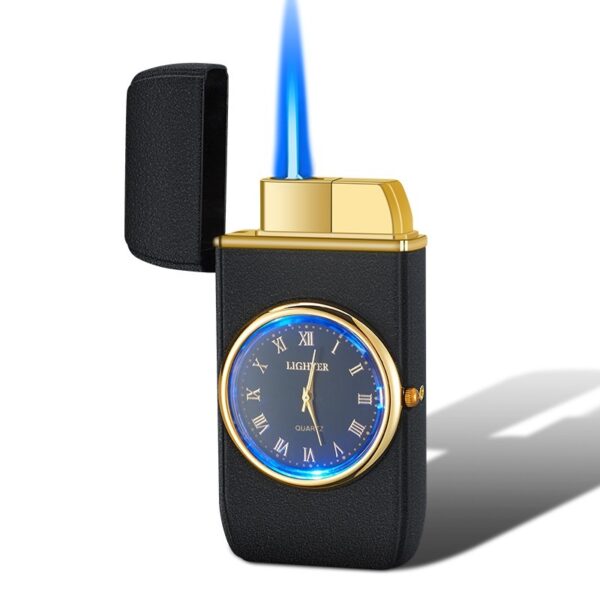 Personalized Creative Multifunctional Electronic Watch Cigarette Lighter-in-one Body Multi-purpose LED Flashing Lamp Gift Lighter - Image 7