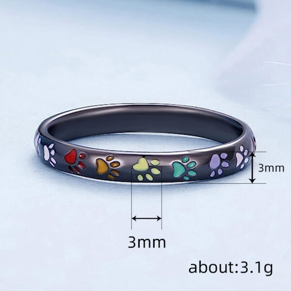 European And American Sweet Rainbow Ring - Image 3