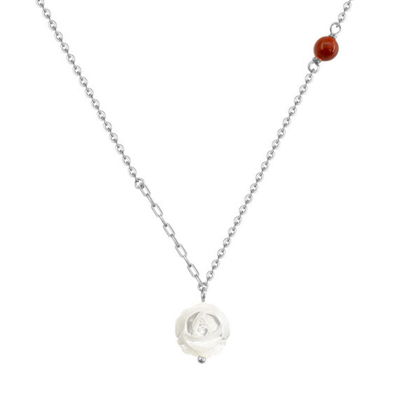 Women's S925 Sterling Silver Natural Shell Pendant Necklace - Image 6