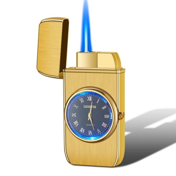 Personalized Creative Multifunctional Electronic Watch Cigarette Lighter-in-one Body Multi-purpose LED Flashing Lamp Gift Lighter - Image 8
