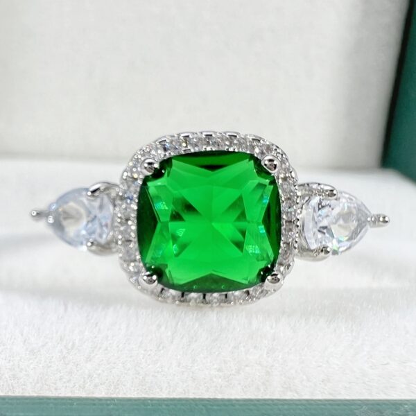 Square Diamond Color Crystal Ring - Image 7